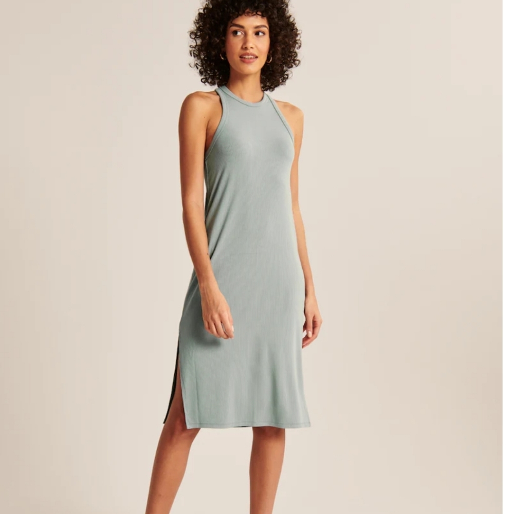 Abercrombie and Fitch scuba knit midi dress